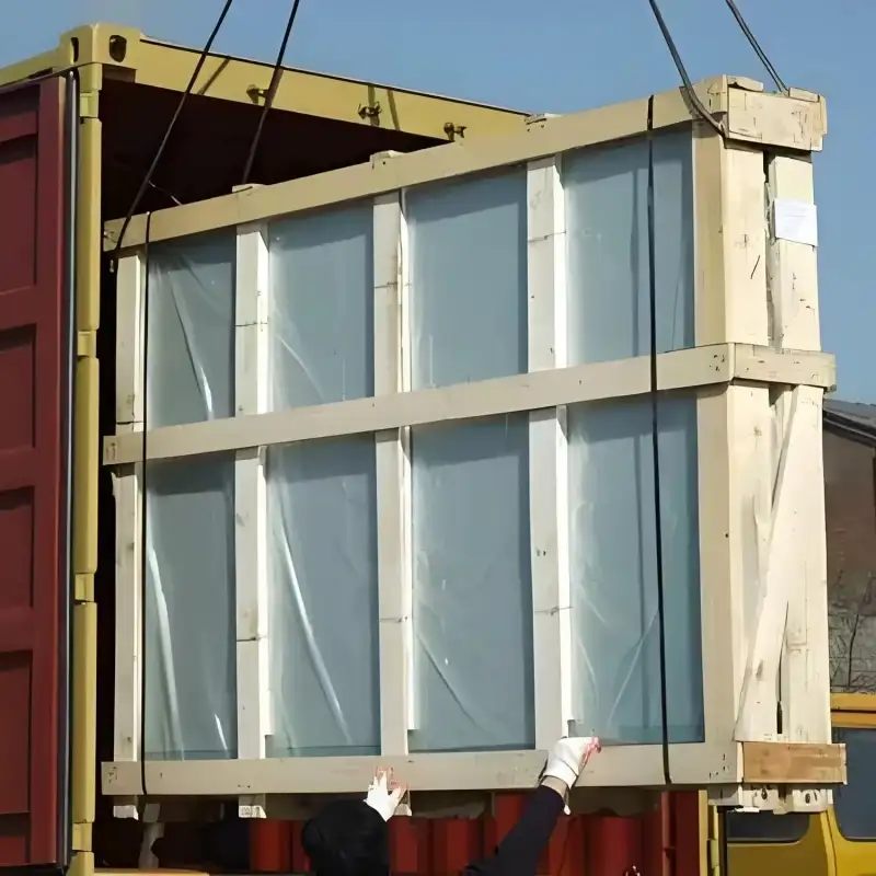 Glass display cabinet