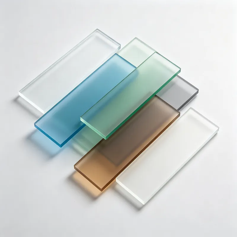 Acid‑Etched Tempered Glass Sample