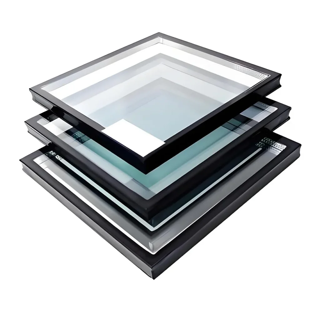 Finished sample of composite vacuum glass
